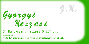 gyorgyi meszesi business card